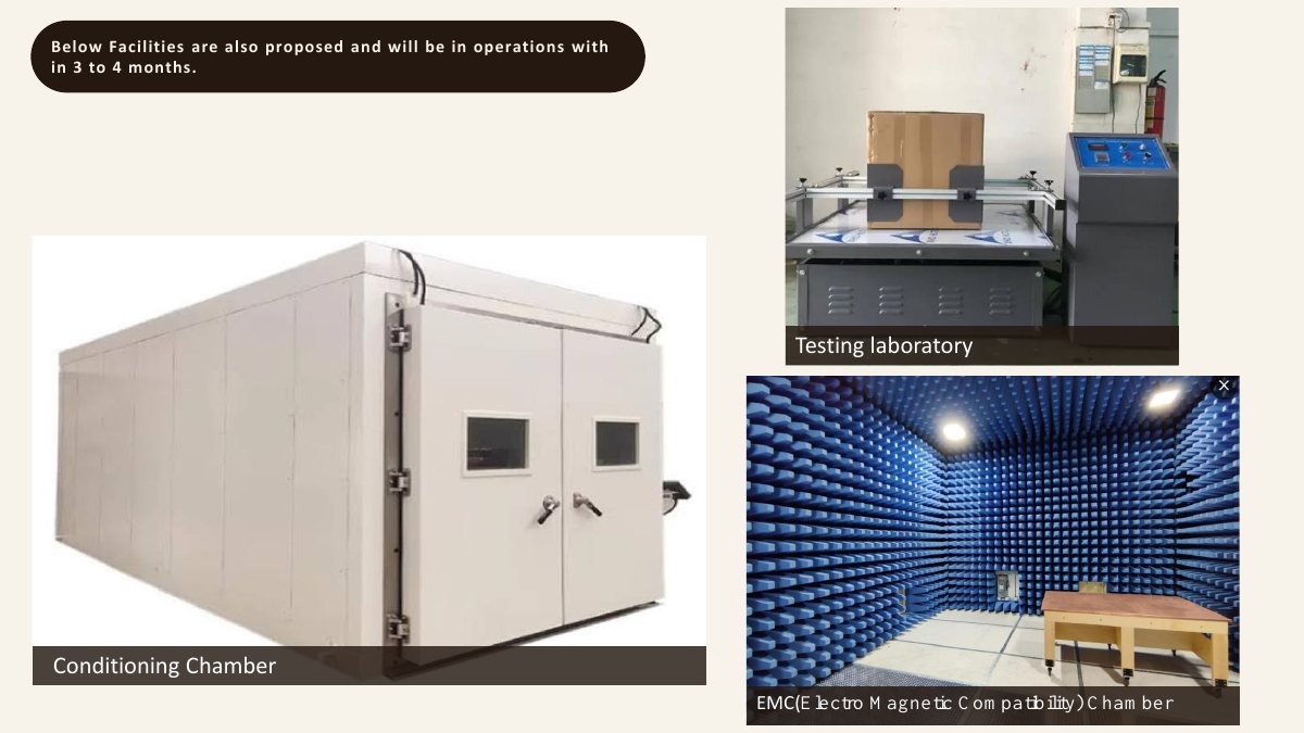Conditioning chamber and EMC testing