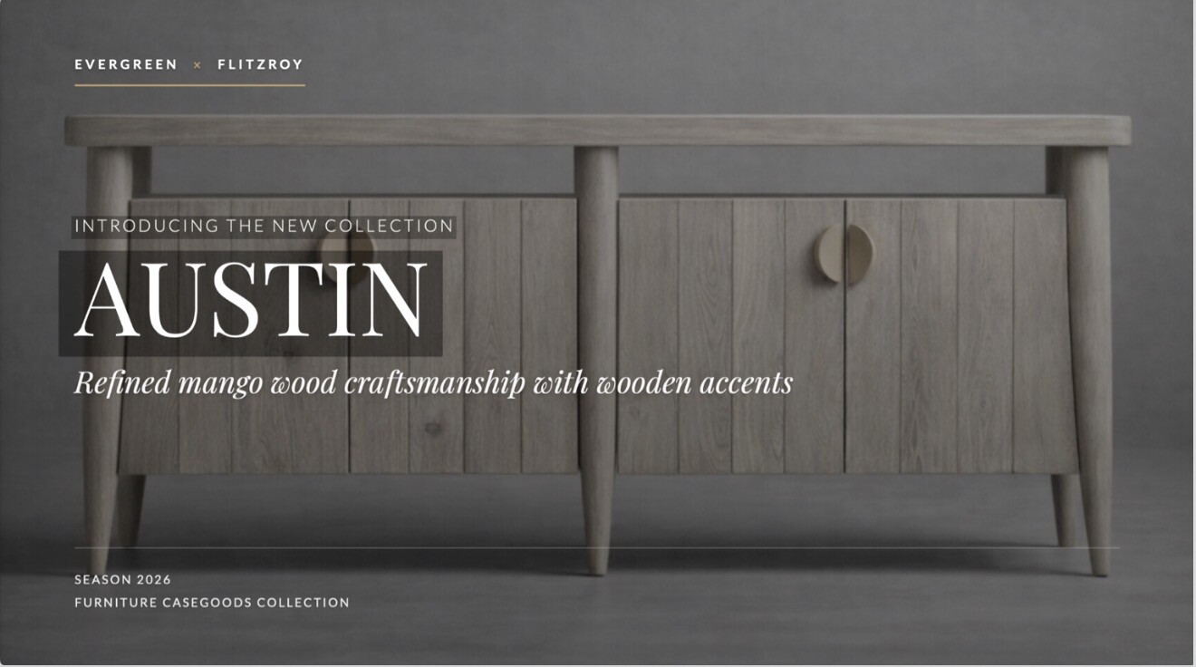 Austin sideboard in refined mango wood